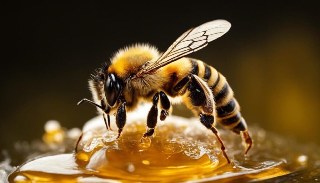 عسل طبیعی و زنبور عسل هانیلی